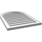 Ekena Millwork Round Top Surface Mount PVC Gable Vent: Functional, w/ 2"W x 1-1/2"P Brickmould Frame, 22"W x 32"H GVPRT22X3202SF - alternate 4